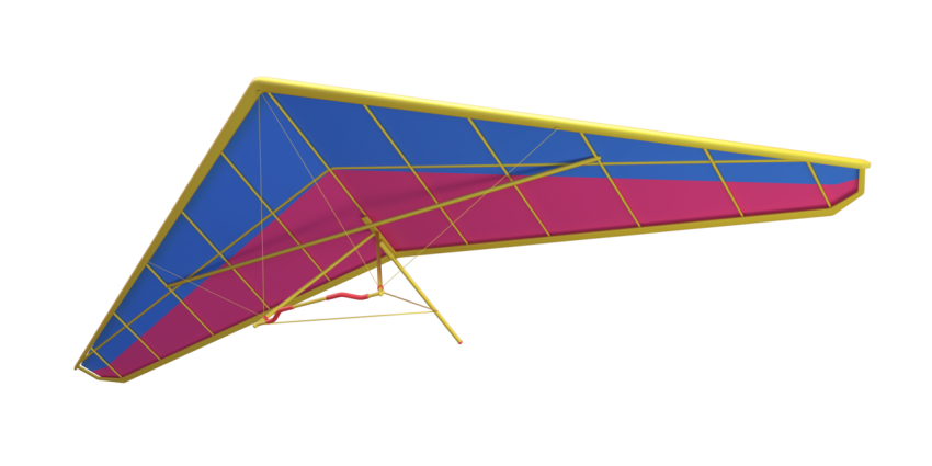 Hang Gliding - 3D image