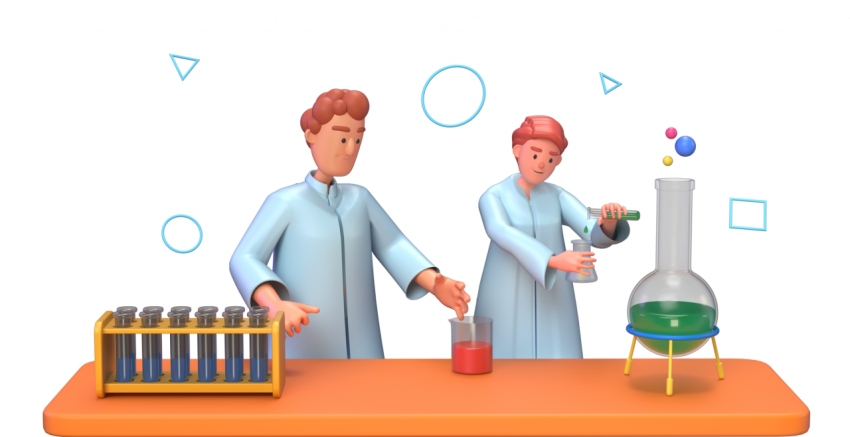 Science Experiment - 3D image