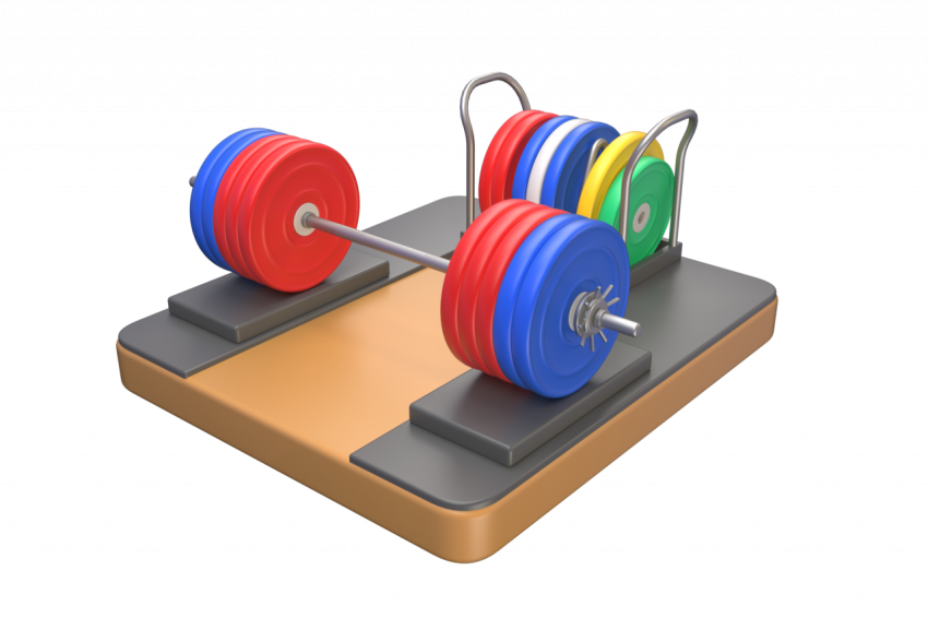 Weight Lifting - 3D image