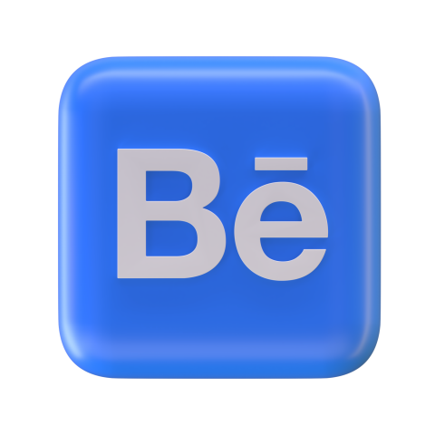 Behance 3D logo - 3D image